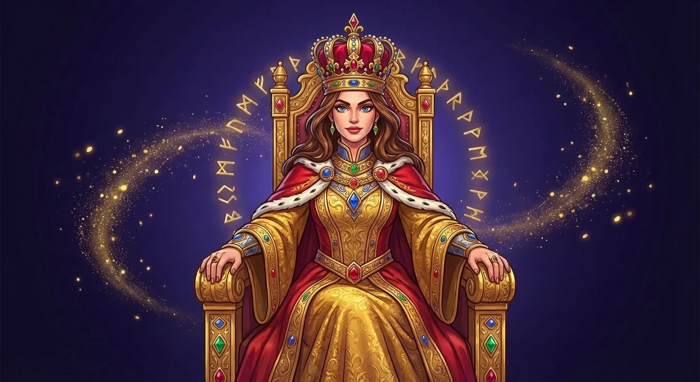 Character with crown - throne