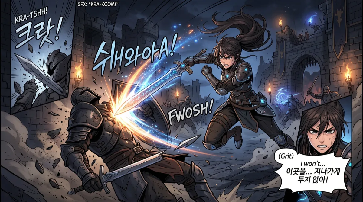 Webtoon panel art